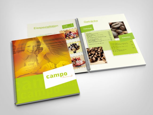 Campo Speisekarte Getränkekarte
