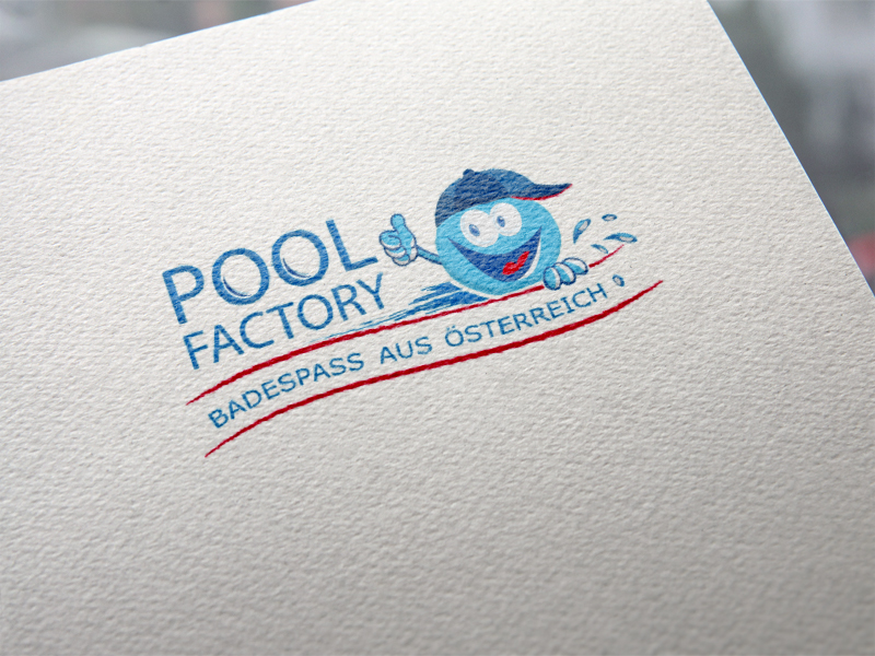 Poolfactory Logoentwicklung