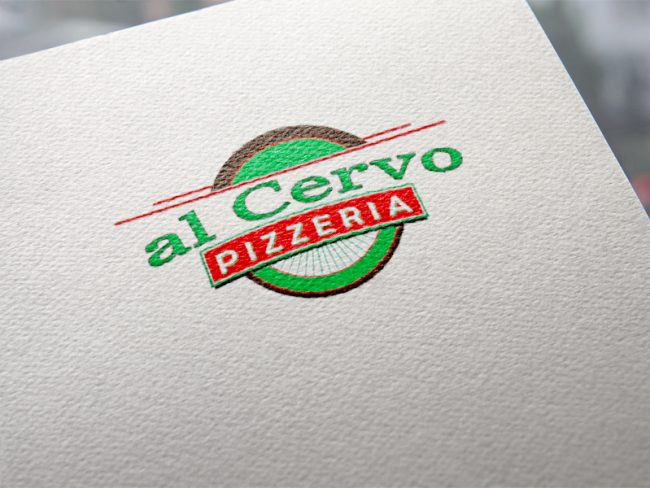 Al cervo Pizzeria Logoentwicklung