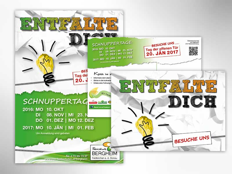 Fachschule Bergheim Plakat Flyer