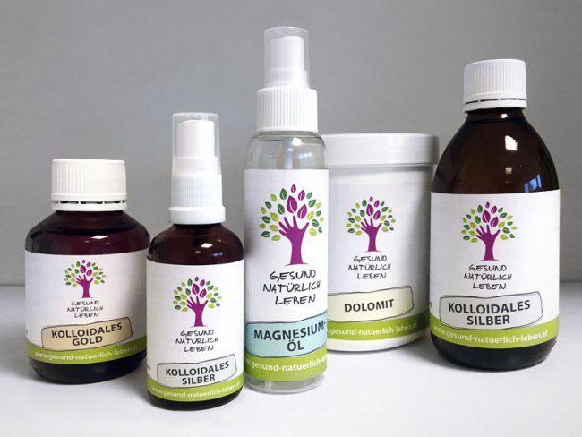 Gesund natürlich leben Produktlinie Etiketten