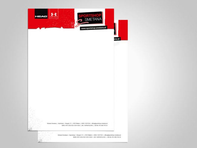 Sportshop Smetana Briefpapier