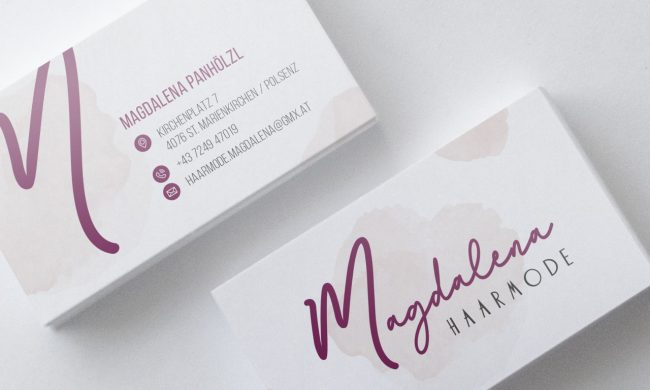Magdalena Haarmode Visitenkarten